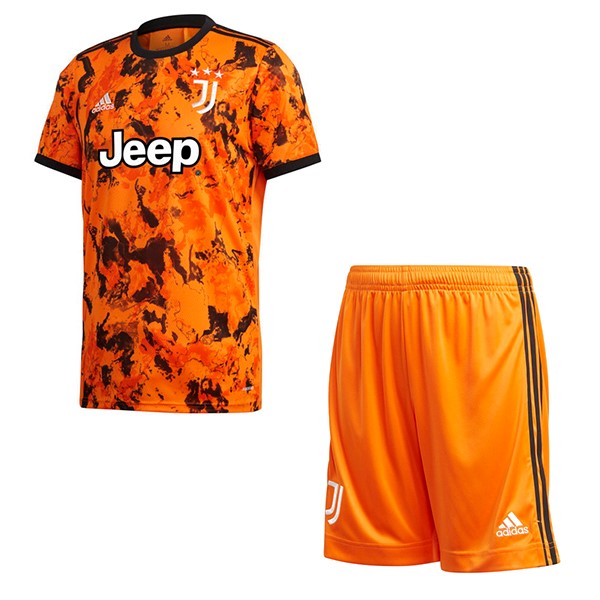 Trikot Juventus Ausweich Kinder 2020-21 Orange Fussballtrikots Günstig